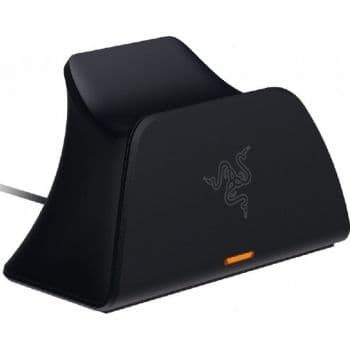 RAZER Razer Universal Quick Charging Stand for PS5, Curved Cradle Design, Matches Your PS5 DualSense Wireless Controller, Powered by USB, Midnight Black | RC21-01900200-R3M1 - product view 1 of 4