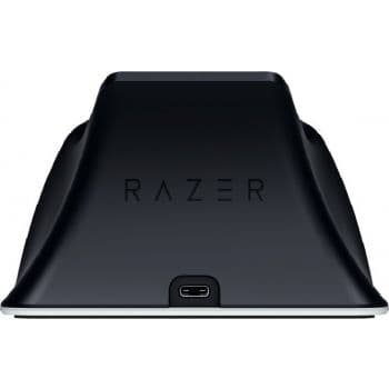 RAZER Razer Universal Quick Charging Stand for PS5, Curved Cradle Design, Matches Your PS5 DualSense Wireless Controller, Powered by USB, Midnight Black | RC21-01900200-R3M1 - product view 2 of 4