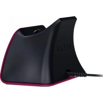 RAZER Razer Universal Quick Charging Stand for PS5, Curved Cradle Design, Matches Your PS5 DualSense Wireless Controller, Powered by USB, Cosmic Red | RC21-01900300-R3M1 - product view 3 of 5