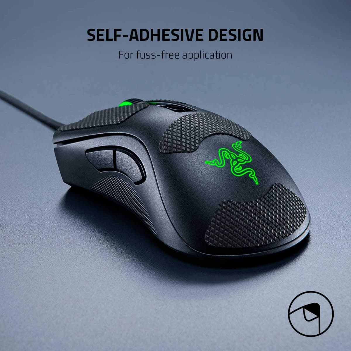 Razer Mouse Grip Tape DeathAdder V2: Anti-Slip Grip Tape - Self-Adhesive Design - Pre-Cut | RC30-03210200-R3M1 - product view 3 of 5