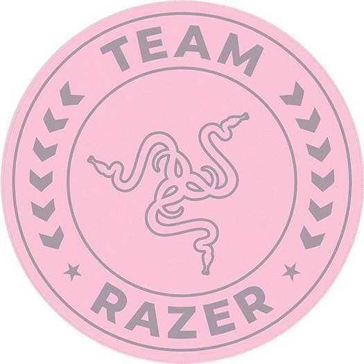 RAZER Razer Team Razer Floor Mat, Hard-Grained Texture, Ultra-Durable Protector, Slip-Resistant Base, PET Film Layer, Pink/Gray | RC81-03920300-R3M1 - product view 3 of 4