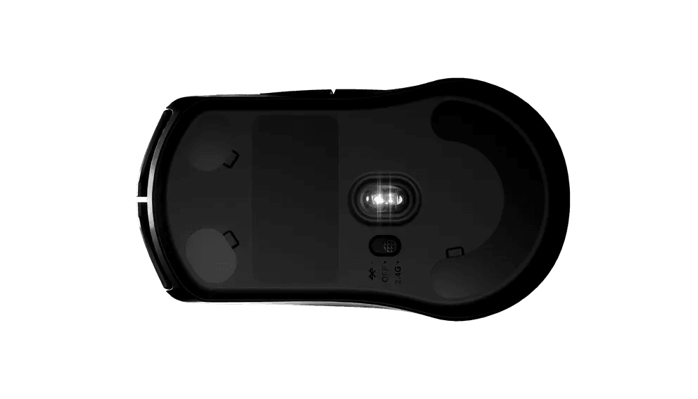 Steel Series Steelseries Rival 3 Wireless Gaming Mouse, with TrueMove Sensor and Long Battery Life, Optical Sensor, 400 IPS,  1000Hz / 1 ms, 6 Buttons,  2.4GHz / BT 5.0,  Ergonomic, Right-Handed, Black | 62521 - product view 2 of 4