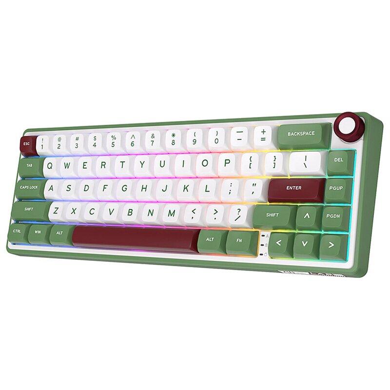 ROYAL KLUDGE R65 RGB Backlit Mechanical Wired Gaming Keyboard, Blue Switch, Green | RKR65-GS-Q – Buy Online