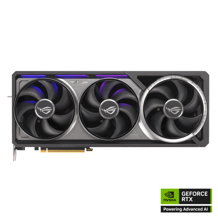 Asus ASUS ROG Astral NVIDIA GeForce RTX 5080 16GB GDDR7 OC Edition Graphic card, DLSS4, 16GB GDDR7, 10752 CUDA Cores, 30 Gbps 256-bit, PCI E 5.0, Quad-fan, Black | 90YV0LV0-M0NA00 - product view 2 of 11