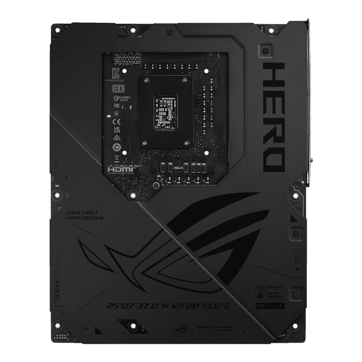 ASUS ROG MAXIMUS Z890 HERO LGA1851 ATX Motherboard, 4x DIMM slots, max. 192GB, DDR5, 6x M.2 slots and 4x SATA 6Gb/s, PCIe 5.0, Wi-Fi 7 & BT | 90MB1ID0-M0EAY0 thumbnail 12