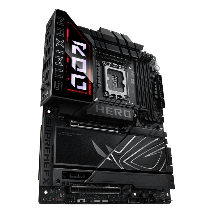 ASUS ROG MAXIMUS Z890 HERO LGA1851 ATX Motherboard, 4x DIMM slots, max. 192GB, DDR5, 6x M.2 slots and 4x SATA 6Gb/s, PCIe 5.0, Wi-Fi 7 & BT | 90MB1ID0-M0EAY0 thumbnail 8