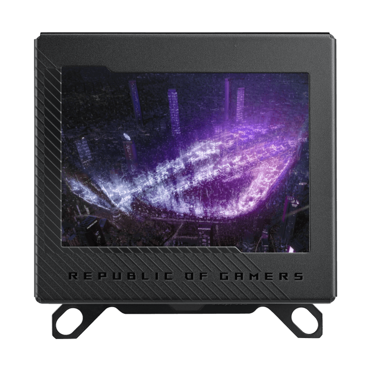 ASUS ROG RYUJIN III WB Asetek-powered Water Block, 178 Micro-cooling Fins, 3.5" Full Color LCD, ROG Cable Organizer, Black | 90RC00V0-M0UAY0