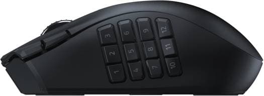 RAZER Razer Naga V2 HyperSpeed MMO Wireless Gaming Mouse, 30000 DPI Optical Sensor, 2.4GHz, Bluetooth, 19 Programable Buttons, 60MClicks, Up to 400H Battery, Optical Sensor, Black | RZ01-03600100-R3G1 - product view 3 of 6
