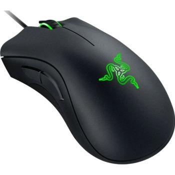 Razer DeathAdder Essential Wired Gaming Mouse with 6,400 DPI Optical Sensor, 5 Prog Buttons, Mechanical Switches, Ergonomic Form Factor, Standard Stock Feet, 10M Clicks, Black | RZ01-03850100-R3M1 – Buy Online
