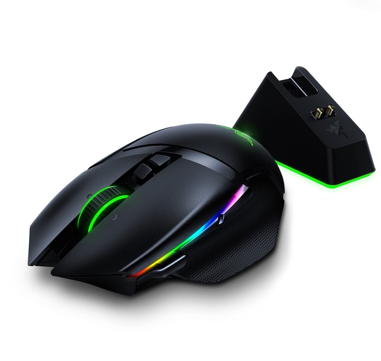 RAZER Razer Basilisk V3 Customizable Ergonomic Gaming Mouse: Fastest Mouse Switch - Chroma RGB Lighting 26K DPI Optical Sensor 11 Programmable Buttons HyperScroll Tilt Wheel Classic Black | RZ01-04000100-R3M1 - product view 1 of 3