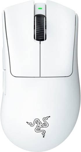 RAZER Razer DeathAdder V3 Pro White Classic Base 1000 Hz Ultra-lightweight Wireless Ergonomic Esports Mouse, 30000 (DPI), 90-million Clicks, 6 Buttons, 64g Ultra-lightweight Design | RZ01-04630200-R3G1  - product view 3 of 6