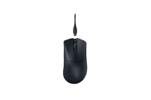 Razer DeathAdder V3 Pro 8000 Hz Ultra-lightweight Wireless Ergonomic Esports Mouse, 30000 (DPI), 750 (Max IPS), 90-million Clicks, smooth-Touch, Black | RZ01-04630300-R3WL