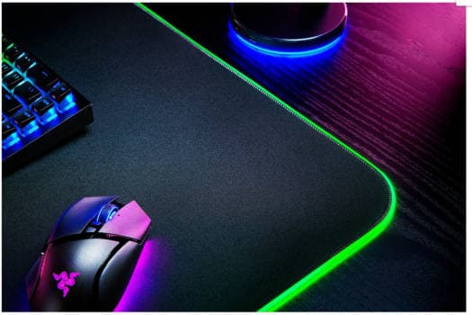 RAZER Razer Goliathus Chroma Gaming Mouse Mat, Micro Textured Cloth Surface, Large 3XL Size, Optimized For All Sensitivity Settings and Sensor, 3.5mm Thickness, 550W x 1200L mm, Black | RZ02-02500700-R3M1 - product view 3 of 5