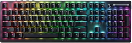 Razer DeathStalker V2 Pro Wireless Gaming Keyboard, Low Profile Optical Switches, Linear Red, N-Key Roll Over, 40H Battery Life, Chroma RGB Black | RZ03-04360100-R3M1 - product view 3 of 4