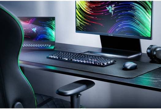 RAZER Razer DeathStalker V2 Pro TKL Wireless Gaming Keyboard, Low-Profile Optical Switches, Linear Red, HyperSpeed Wireless, 50H Battery, Ultra-Durable Coated Keycaps, Chroma RGB | RZ03-04370100-R3M1 - product view 2 of 5