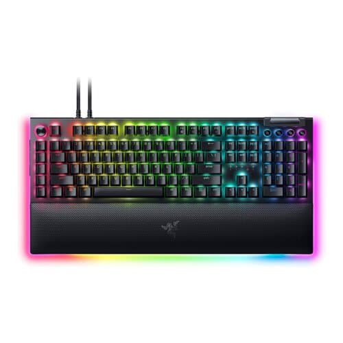 RAZER Razer BlackWidow V4 Pro RGB Mechanical Gaming Keyboard - Yellow Switch, Case foam & PCB foam included, Up to 8,000 Hz polling rate, Razer Chroma??? RGB | RZ03-04681800-R3M1 - product view 1 of 1