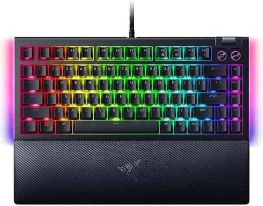 RAZER Razer BlackWidow V4 75% Mechanical Keyboard, Razer Orange Tactile Switch, Wired Connectivity, Detachable Type-C Cable, 5052 Aluminum Alloy Top Case, Black | RZ03-05000100-R3M1 - product view 2 of 4
