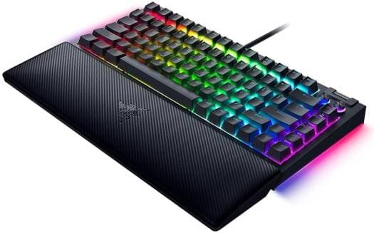 RAZER Razer BlackWidow V4 75% Mechanical Keyboard, Razer Orange Tactile Switch, Wired Connectivity, Detachable Type-C Cable, 5052 Aluminum Alloy Top Case, Black | RZ03-05000100-R3M1 - product view 3 of 4