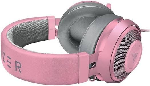 RAZER Razer Kraken Quartz Edition, Gold plated analog type 3.5 mm, Ear pad for injecting cooling gel, Aluminum frame, Works with PC, PS4, Xbox One, Switch, & Mobile Devices, Pink | RZ04-02830300-R3M1 - product view 1 of 5