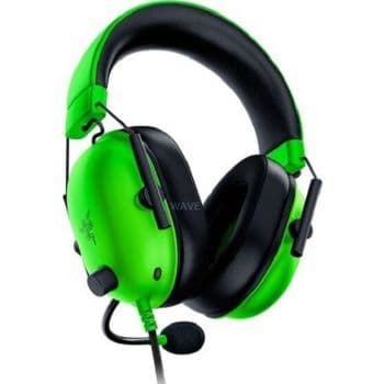 RAZER Razer BlackShark V2 X Wired Esports Gaming Headset, 7.1 Surround Sound, 50mm Drivers, 240g Lightweight Build, Noise Cancelling Mic, Hybrid Memory Foam Cushions Comfort, Green | RZ04-03240600-R3M1 - product view 2 of 4