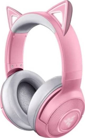 RAZER Razer Kraken BT Kitty Edition: Bluetooth, Beamforming Microphone Quartz Pink | RZ04-03520100-R3M1 - product view 2 of 3