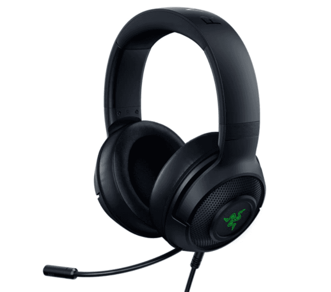 RAZER Razer Kraken V3 HyperSense Wired USB Gaming Headset, With Haptic Technology, TriForce Titanium 50mm Drivers, THX Spatial Audio, 32 ??? (1 kHz) Impedance, USB-A, Black | RZ04-03770100-R3M1 - product view 2 of 4