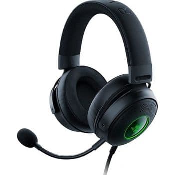 RAZER Razer Kraken V3 Wired USB Gaming Headset, With Razer Chroma RGB, TriForce Titanium 50mm Drivers, THX Spatial Audio, 20 Hz - 20 kHz Frequency Response, USB-A, Black | RZ04-03770200-R3M1 - product view 1 of 5