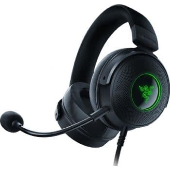 RAZER Razer Kraken V3 Wired USB Gaming Headset, With Razer Chroma RGB, TriForce Titanium 50mm Drivers, THX Spatial Audio, 20 Hz - 20 kHz Frequency Response, USB-A, Black | RZ04-03770200-R3M1 - product view 3 of 5
