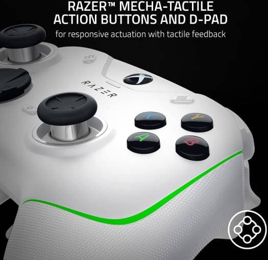 RAZER Razer Wolverine V2 Chroma Wired Gaming Pro Controller, RGB Lighting, Remappable Buttons & Triggers, Mecha-Tactile Buttons & D-Pad, Trigger Stop-Switches, for Xbox X|S & One, White | RZ06-04010200-R3M1 - product view 3 of 6