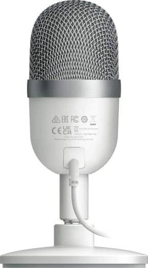 RAZER Razer Seiren Mini Ultra-Precise Supercardioid Pickup Pattern - Professional Recording Quality - Ultra-Compact Streaming Microphone - Heavy-Duty Tilting Stand - Mercury | RZ19-03450300-R3M1 - product view 2 of 3