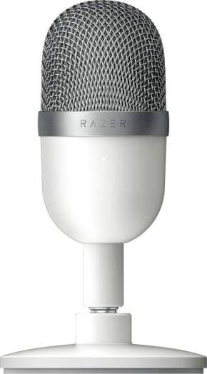 RAZER Razer Seiren Mini Ultra-Precise Supercardioid Pickup Pattern - Professional Recording Quality - Ultra-Compact Streaming Microphone - Heavy-Duty Tilting Stand - Mercury | RZ19-03450300-R3M1 - product view 3 of 3