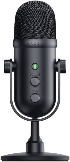 RAZER Razer Seiren V2 Pro Professional-Grade USB Microphone for Streamers, 30mm Dynamic Microphone, High Pass Filter Analog Gain Limiter, 24 Bit Capsules, Black | RZ19-04040100-R3M1 - product view 2 of 4