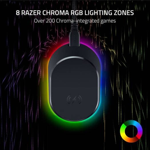 RAZER Razer Mouse Dock Pro with Wireless Charging Puck: Magnetic Wireless Charging - Integrated HyperPolling 4K Hz Transceiver - Anti-Slip Base - Chroma RGB Lighting - Classic Black | ???RZ81-01990100-B3M1 - product view 2 of 4