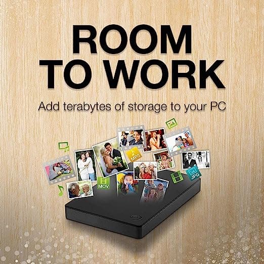 Seagate Expansion Portable 2TB External Hard Drive HDD - 2.5 Inch USB 3.0, for Mac and PC with Rescue Services. image