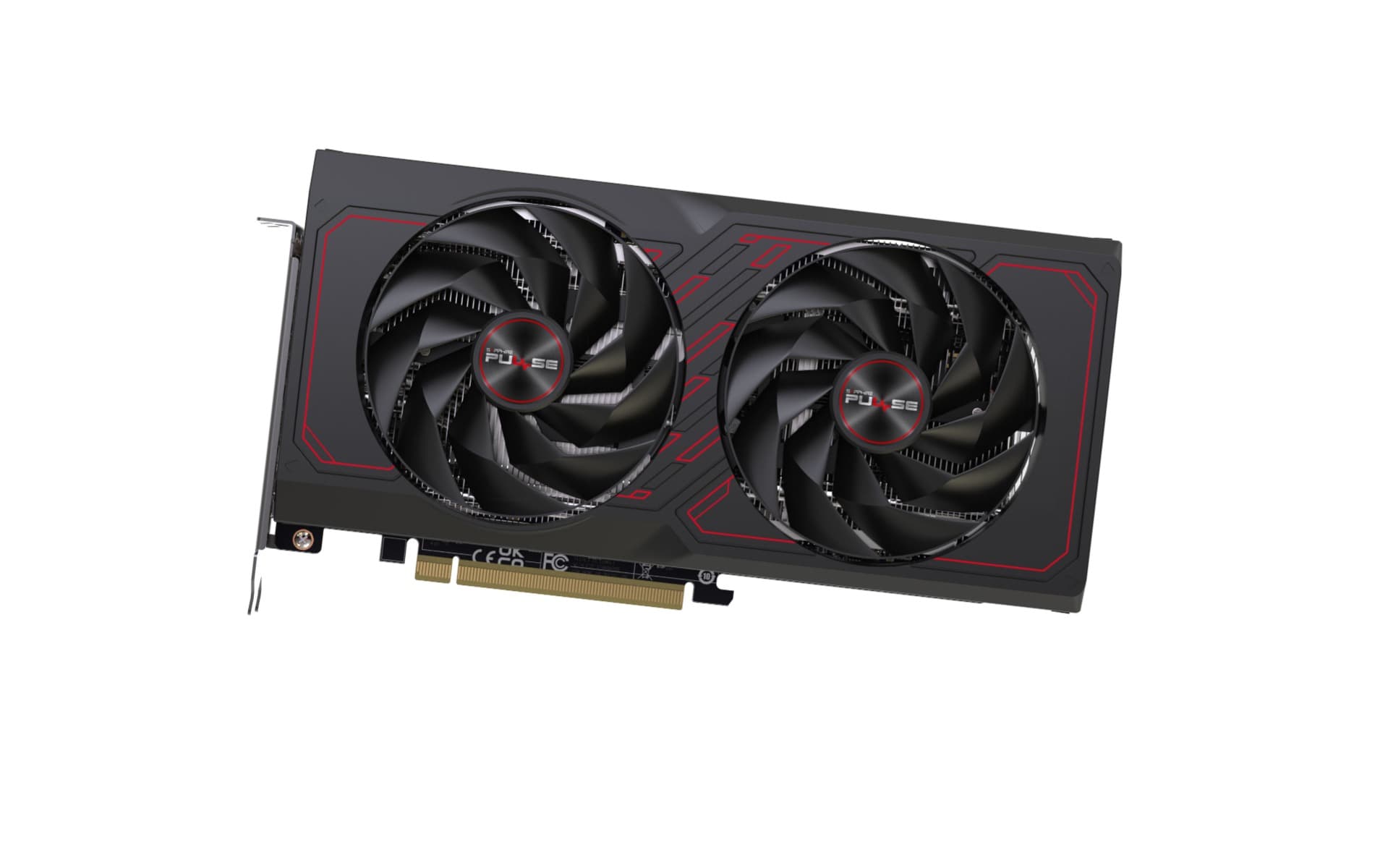 Sapphire Sapphire Pulse AMD Radeon RX 7600 XT Gaming OC 16GB GDDR6 Dual HDMI&DP 128 bit 18 Gbps Graphic card, 32MB Cache,  Boost Clock Up to 2810 MHz, Two-Ball Bearing Fans, Optimized Composite Heatpipe, TriXX Supported TriXX Boost | 11339-04-20G - product view 2 of 7