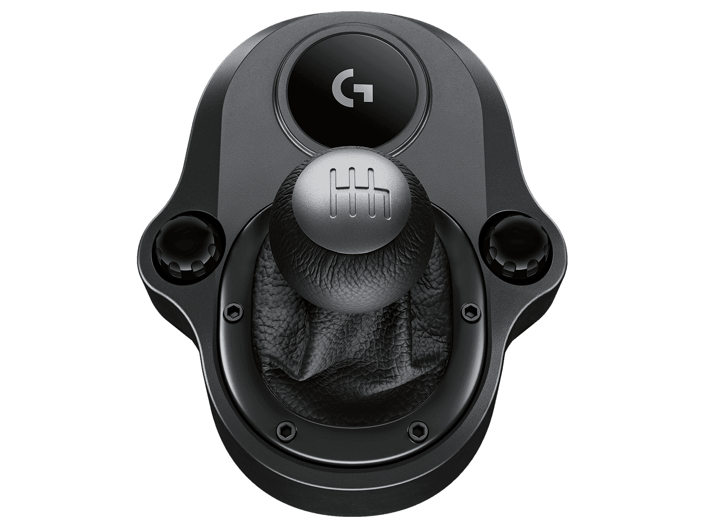Logitech Logitech Driving Force Shifter Pair with G923, G29 and G920 wheel and pedals. With solid steel gear shaft, 6-speed short-throw gearbox, and leather knob and boot | 941-000130 - product view 2 of 3