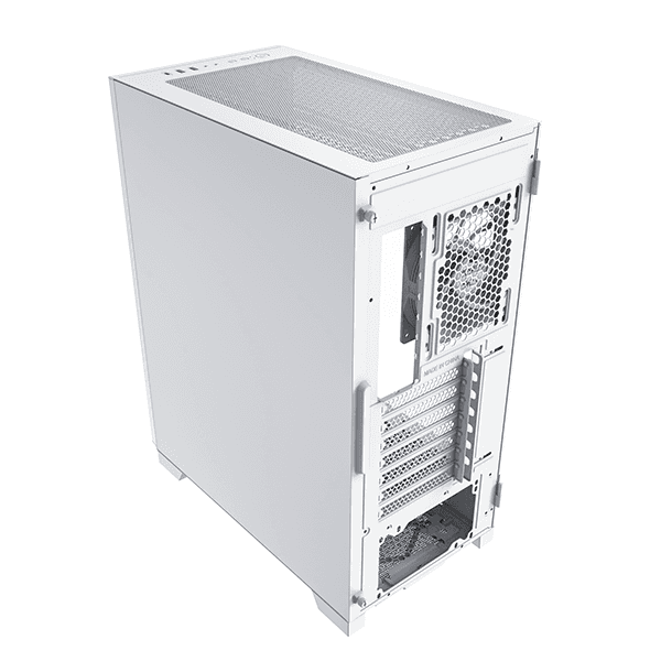 Montech Montech SKY ONE LITE Frost White High-End Budget ATX, Exceptional ARGB Lighting Show, Air Performance Fine Mesh, USB TYPE-C Port, All-Around Anti-Dust Design, 3x High Airflow Fans Pre-Installed, Easy Swivel Glass Side Panel | SKY ONE LITE - product view 3 of 5