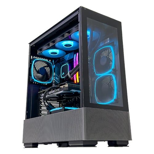 Nanotech SKy Two Built Gaming PC, Core i5-14500 14th Gen, NVIDIA 3050 DUAL 6GB OC, 16GB (2x8GB) 6000 RGB DDR5, 1 TB NVMe, AIO Cooler, 650W - product view 3 of 3