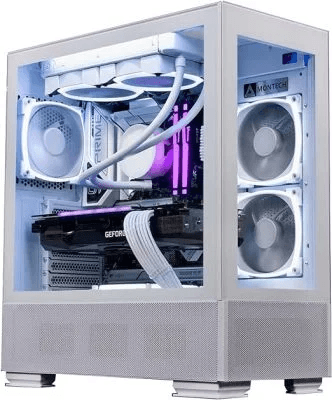 Nanotech Nanotech Neo White Gaming PC- Intel Core i7-12700F, 32GB DDR4 RAM, RTX 4060 8GB, 2TB SSD, W11. (Intel- i7 12700F, RTX 4060) - product view 2 of 4