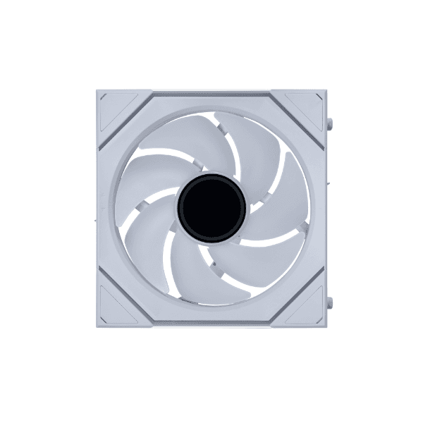 LIAN LI Lian Li UNI FAN SL-INF WIRELESS 120 RGB White Single Case Fan, 120??122.1x25mm, 0, 200~2300 RPM Fan Speed, 3.4 mmH2O Air Pressure, 67 CFM Air Flow, FDB Bearing, Cableless RGB  | 12SLIN1W1W - product view 1 of 5