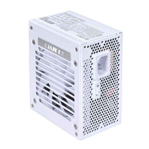 LIAN LI  Lian Li SP850 80+ Gold Fully Modular Design SFX Power Supply, 850 Watts, Japanese Electrolytic Capacitors, HYB Bearing Type, ZERO RPM mode, White | G89.SP850W.00UK - product view 1 of 4