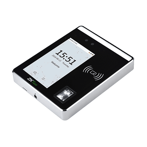 ZKTeco ZKTECO SpeedFace-H5L Linux-Based Hybrid Biometric Access Control & Time & Attendance Terminal, Visible Light Facial Recognition, Face / Fingerprint / Card / Password - product view 2 of 3