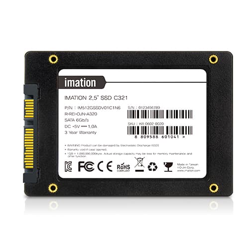 Other Imation C321 SATA3 2.5" 1TB SSD, SATA3 6Gb/s, 100mm x 69mm x 7mm | IM1TSSDV01C1N6 - product view 2 of 3
