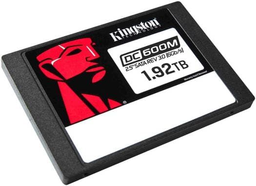 Kingston Kingston DC600M 2.5??? SATA Enterprise SSD, 1.92 TB Capacity, Up to 560MB/s Read & 530MB/s Write, Consistent Latency, IOPS, Reliable QoS, Black | SEDC600M/1920G - product view 2 of 3