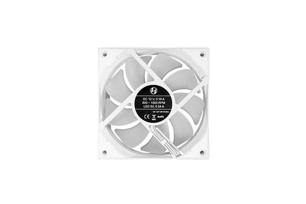 LIAN LI LIAN LI ST120 RGB 3PACK FAN WHITE (ST120-3W): 3x 120mm PWM RGB Case Fans, 69.17 CFM, FDB Bearing | ST120-3W - product view 2 of 4