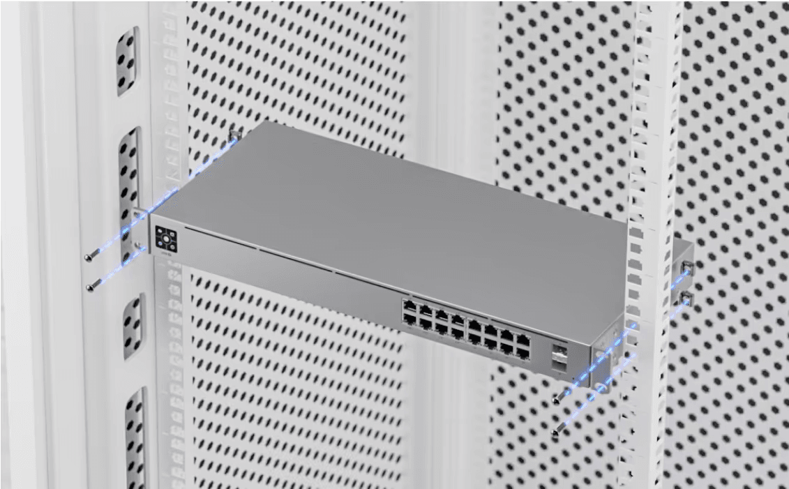 Ubiquiti Unifi Standard 16 PoE 16-port, Layer 2 PoE Switch, Silent, Fanless Cooling System, 42W total PoE Availability| USW-16-POE (42W) - product view 2 of 3