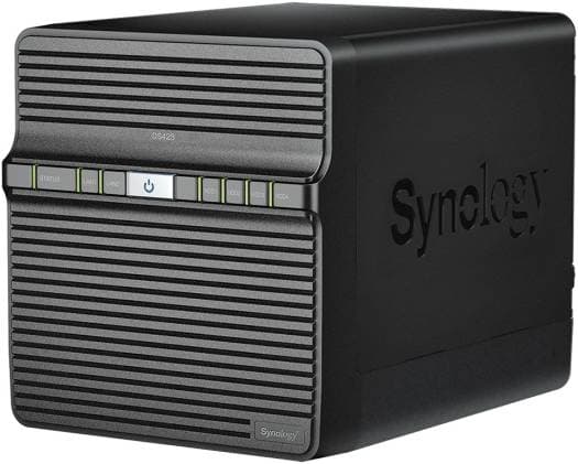 Synology Synology DiskStation DS423 4-Bay NAS Enclosure, Realtek RTD1619B 1.7 GHz, 4x 3.5"/2.5" Drive Bays, 2x RJ45 LAN Ports, 2x USB 3.2 Ports, Black | DS423 - product view 2 of 6