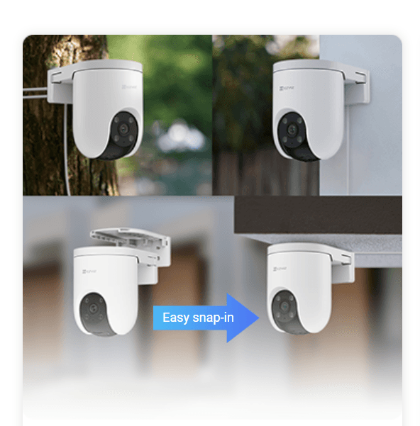 EZVIZ EZVIZ H8c Pro 4K 8MP Smart Home Wi-Fi Camera, 360° Pan-Tilt, AI Human & Vehicle Detection | CS-H8C - product view 3 of 3