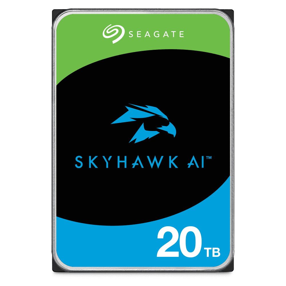 Seagate SkyHawk AI 20TB Surveillance Internal Hard Drive, SATA 6Gb/s, AI-Optimized, 24/7 DVR/NVR Storage – ST20000VE003 – Buy Online