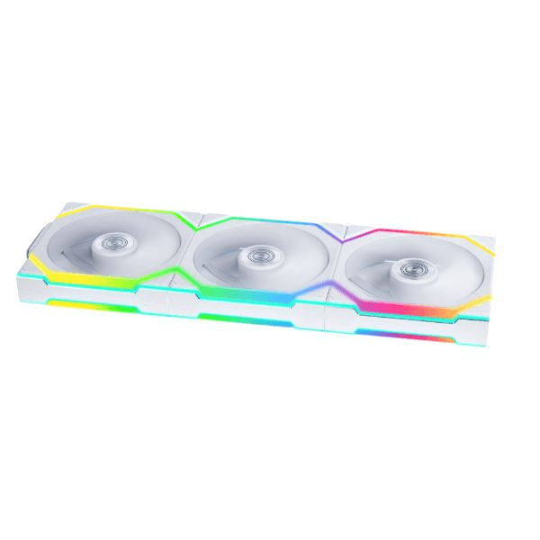 Lian Li UNI FAN SL Wireless 120 3 Pack White Case Fan, Fluid Dynamic Bearing (FDB) |  12SL1W3W